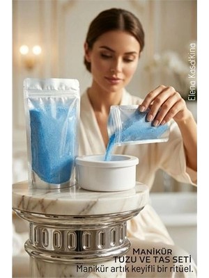 Calperia Profesyonel Manikür Seti: Ergonomik Manikür Tası ve Zenginleştirilmiş Granül Bakım Tuzu 719685