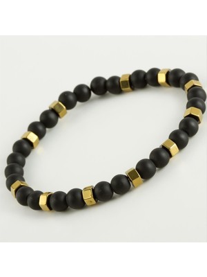 Uluora Hematit & Mat Onix Doğaltaş Bileklik