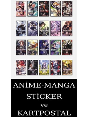 Kurukafa Yayınları Seraph Of The End 6-25 Eksiksiz Manga Seti (20 Kitap) / Anime-Manga Sticker ve Kartpostal Hediyeli
