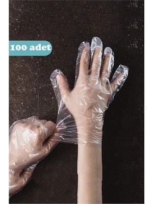 Calperia Tek Kullanımlık Şeffaf Eldiven 100 Adet 717561