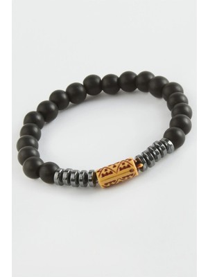Uluora Hematit Onix Doğaltaş Bileklik