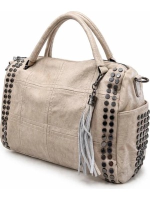 Günlük Kullanıma Uygun Yumuşak Dokulu Vintage Stil Kadın Çantası