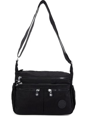 Sanmorris Çok Bölmeli Kadın Çapraz Çanta - Organizer Fonksiyonlu Omuz Çantası - Su Geçirmez Kumaş