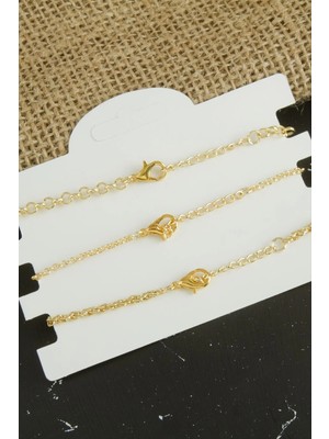 Uluora 3 Adet Papatya Trend Zincir Bileklik