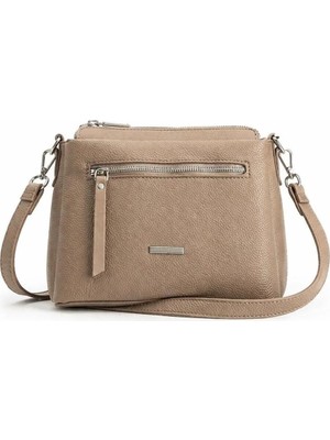 Ayarlanabilir Askılı Fermuar Detaylı Günlük Kadın El Çantası