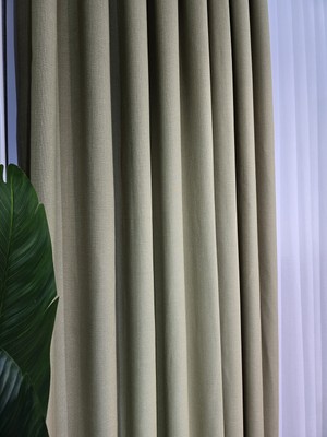 İkrar Perde Keten Fon Perde A Pile 1x3 Sık Pile (Metre FIYATI:563TL)