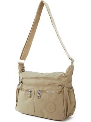 Sanmorris Çok Bölmeli Kadın Çapraz Çanta - Organizer Fonksiyonlu Omuz Çantası - Su Geçirmez Kumaş