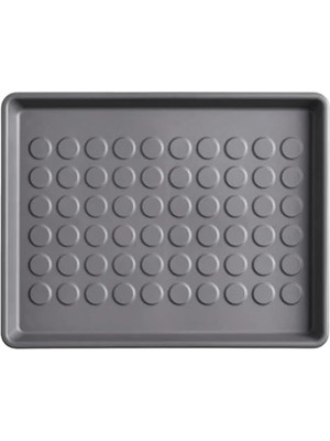 Calperia Gri Renkli Ayakkabı Tepsisi, 46X35 cm Boyutunda