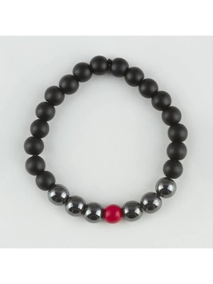 Uluora Onix-Hematit Doğaltaş Bileklik