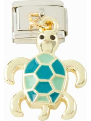 Uluora Kaplumbağa Sallatılı Çelik Charm