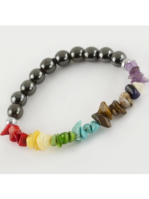 Uluora 7'li Doğaltaş Çakra Bileklik