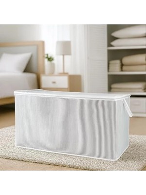 Calperia Tela Kumaş Yorgan ve Kıyafet Düzenleyici, 75 x 40 x 40 cm