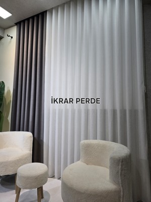 İkrar Perde Paris Keten Dokulu Fon Perde S Pile 1x3 Sık Pile (Metre Fiyatı: 650TL)
