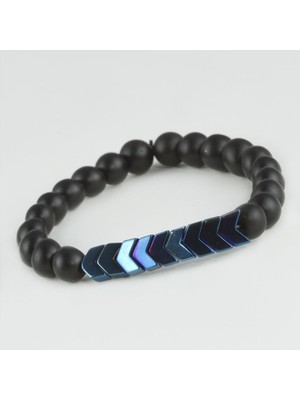 Uluora Onix-Hematit Doğaltaş Bileklik