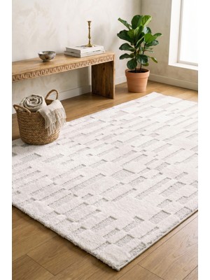 Melaris Halı Softy Ekstra Yumuşak Örgü Dokuma Halı Oturma Odası Salon Mutfak Halısı