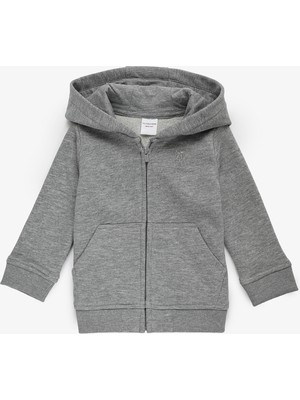 U.s. Polo Assn. Erkek Çocuk Gri Melanj Sweatshirt 50316488-VR086