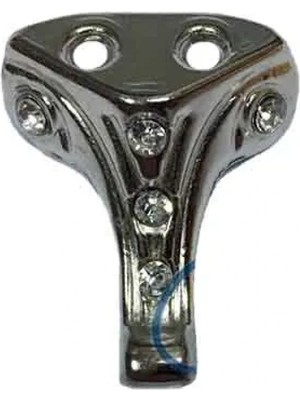 Magicool Moda Taşlı Ahşap, Mdf, Sunta Sandık Ayağı, Kutu Ayak 2,5 cm - Nikel