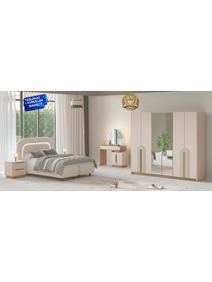 Vieva Sarmaşık 6 Kapılı Gardırop 100% Mdf - Teslimat & Kurulum Dahil