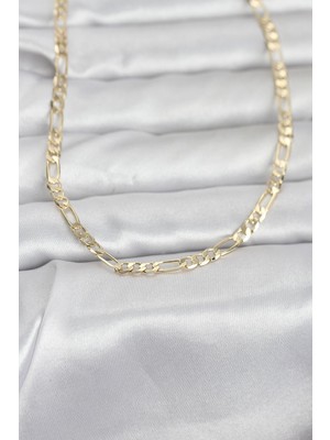 Elif Asya Ceyiz Tekstil cm 14K Gold Renk Kuşgözü Zincir Model 60 cm Kadın Kolye