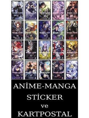 Kurukafa Yayınları Seraph Of The End 11-30 Eksiksiz Manga Seti (20 Kitap) / Anime-Manga Sticker ve Kartpostal Hediyeli
