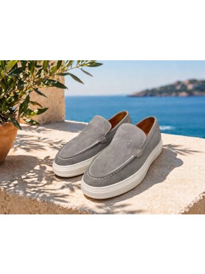 Calvaren Nova Süet Hakiki Deri Eva Taban Günlük Loafer