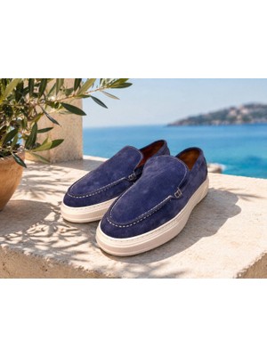 Calvaren Nova Süet Hakiki Deri Eva Taban Günlük Loafer