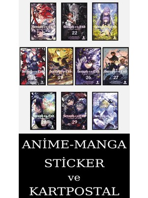 Kurukafa Yayınları Seraph Of The End 21-22-23-24-25-26-27-28-29-30 Manga Seti (10 Kitap) / Anime-Manga Sticker ve Kartpostal Hediyeli