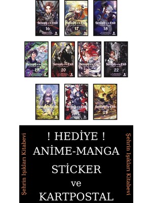 Kurukafa Yayınları Seraph Of The End 16-17-18-19-20-21-22-23-24-25 Manga Seti (10 Kitap) / Anime-Manga Sticker ve Kartpostal Hediyeli