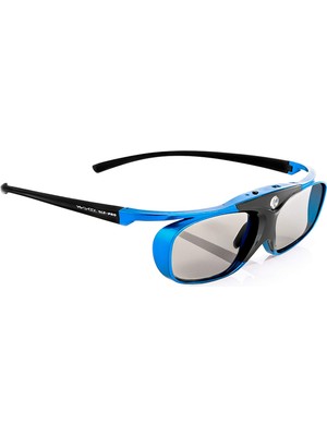 Hi-Shock Dlp Pro Mavi Cennet | Acer, Benq,largo,optoma,viewsonic,lg'den 3D Dlp Projektörler Için Dlp Link 3D Gözlük Deklanşör Gözlük  96-144Hz Şarj Edilebilir 32G Veri Kaybını Önleme Bağlantısı Mavi