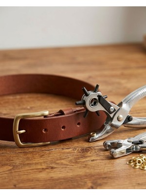 Uravas Store Kemer Delme Aparatı 2li Set Deri Kemer Çanta Ayakkabı Delme Pensesi