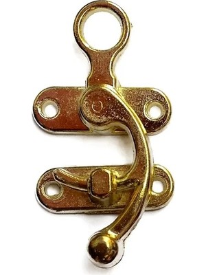 TKÇ Kancalı Yay Gözü, Ahşap Kutu Klipsi - Küçük, Sarı, 100 Adet