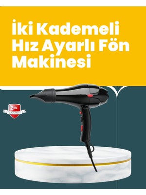Kont Tüm Saç Tipleri Için 2200W Güçlü Fön Makinesi