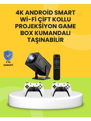 Kont HCS350PRO Android 11 Işletim Sistemli Mini Projektör