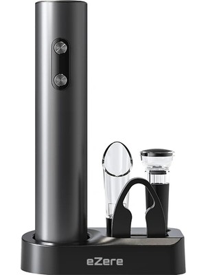 Kont Ezere Sarjlı Otomatik Şarap Açacağı Tirbuşon Seti Şarap Açma SETI-(5775)