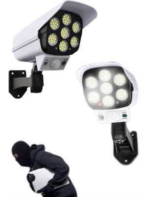 Kont Solar Bahçe Aydınlatması Hareket Sensörlü Uzaktan Kumandalı Kamera Görünümlü