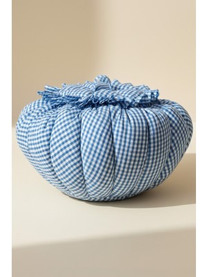 Hophera Mavi Pötikare Yoğurt Mayalama Minderi – Isı Koruyucu, Boncuk Elyaf Dolgulu