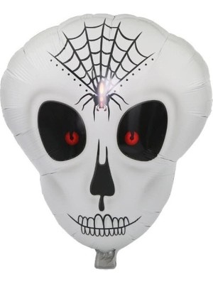 Uravas Store Örümcek Ağ Desenli Iskelet Folyo Balon