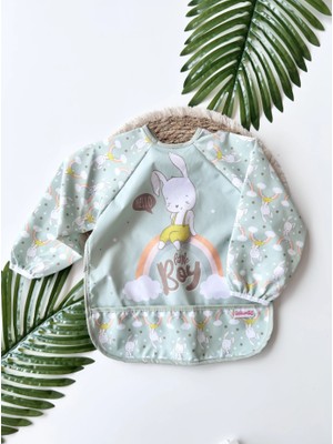 Bebe-Chi Bebechi Bambino Kids Uzun Kollu Mama ve Aktivite Önlüğü Tavşan (6-24 Ay)