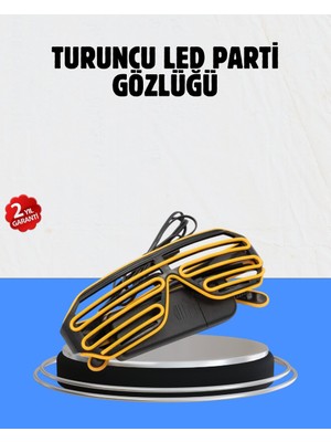 Kont Kutlamalara Renk Katan LED Işıklı Parti Gözlüğü