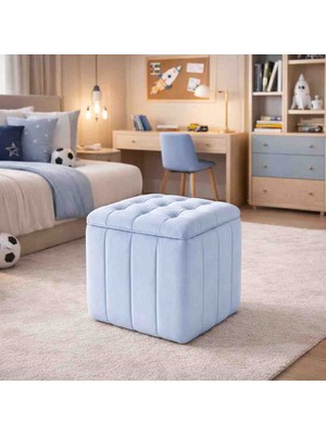 Muba Online Kapitoneli Dilimli “modern Kare Puf | Ayak Dinlendirme Taburesi | Dekoratif ve Rahat Yüksek Kalite”