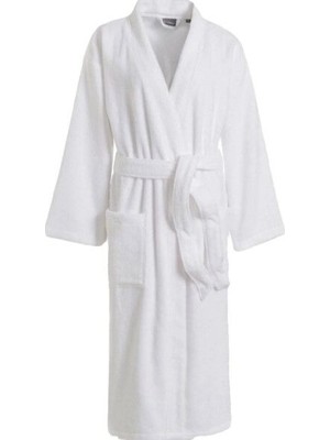 Uravas Store Nevresim Dünyası Pamuklu Tek Bornoz Beyaz Unisex