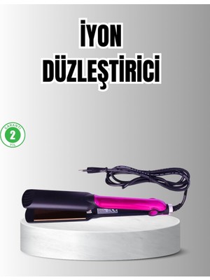 Kont Profesyonel Iyon Teknolojili Saç Düzleştirici – 220°C Hızlı Isınma ve LED Ekranlı Tasarım