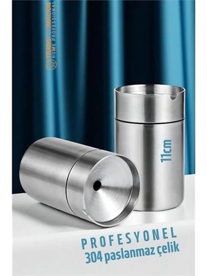 Uravas Store Duman Vermeyen At Sönsün Küllük - Çelik Metal Kül Tablası -Masaüstü Küllük