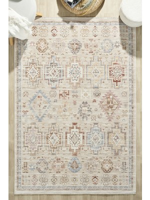Venucci Home & Living Valencia %100 Polyester Vintage Modern  Dokuma Salon Oturma Odası Halısı