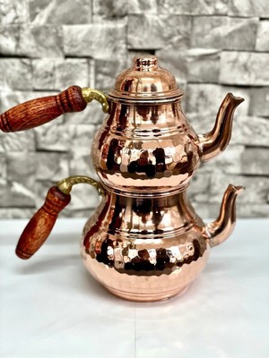 Bakır Çaydanlık Takımı No:1, Şık ve Dayanıklı Mutfak Aksesuarı