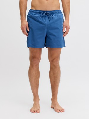 Jack Jones Jpstmauı Wave Logo Swım Shorts Reg Sn Erkek Mavi Deniz Şortu 12291391-07