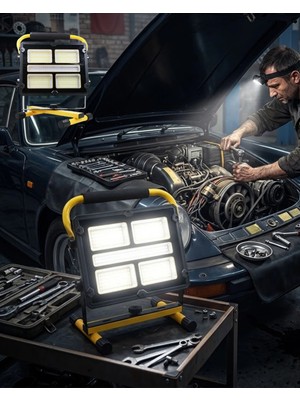 Tech Butiq 400 LED Süper Parlak Kamp Lambası Solar Şarjlı USB Çıkışlı Çok Amaçlı Aydınlatma