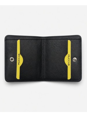 Atk Giyim Muccas Siyah Erkek Cüzdan - Kartlıklı Ince Model - Günlük Kullanım Için