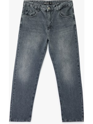 Koton Normal Bel Vintage Straight Fit Jean Pantolon