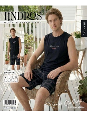 Lindros EO-01440 Erkek Sıfır Kol Süprem Şort Takım